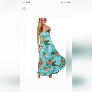 Tropical maxi dress